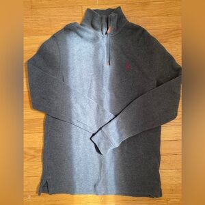 Men’s gray Polo Ralph Lauren 3/4 zip sweater